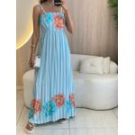 VESTIDO MIDI LORENA AZUL