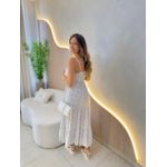 VESTIDO MIDI VIRGINIA POA BRANCO