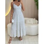 VESTIDO MIDI VIRGINIA POA BRANCO