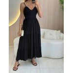 VESTIDO MIDI VIRGINIA PRETO
