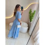 VESTIDO VALENTINA MANGA CURTA AZUL CLARO
