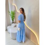 VESTIDO VALENTINA MANGA CURTA AZUL CLARO