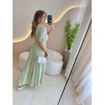 VESTIDO VALENTINA MANGA CURTA VERDE CLARO