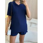 CONJUNTO SHORT SELENA AZUL MARINHO