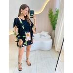 CONJUNTO KIMONO PRETO/NUDE