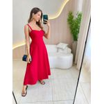 VESTIDO MIDI ANA CLARA VERMELHO