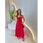 VESTIDO MIDI ANA CLARA VERMELHO