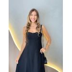 VESTIDO MIDI ANA CLARA PRETO