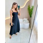 VESTIDO MIDI ANA CLARA PRETO
