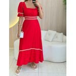 VESTIDO MIDI ELISA VERMELHO