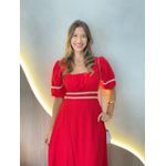 VESTIDO MIDI ELISA VERMELHO