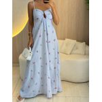 VESTIDO LONGO VIVI AZUL