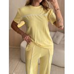 CONJUNTO CALÇA TAMIRES AMARELO