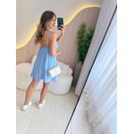 VESTIDO CURTO LORRAINE AZUL