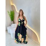 VESTIDO MIDI RAISSA PRETO
