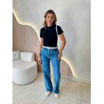 BLUSA MANGA CURTA MARGARIDA PRETO