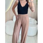 CALÇA PANTALONA LUANA MARROM CLARO
