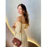 VESTIDO FERNANDA MANGA CURTA VERMELHO/LARANJA