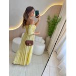 VESTIDO FERNANDA MANGA CURTA AMARELO LISTRADO