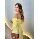 VESTIDO FERNANDA MANGA CURTA AMARELO LISTRADO