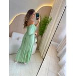 VESTIDO FERNANDA MANGA CURTA VERDE LISTRADO