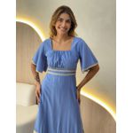 VESTIDO MIDI HELENA AZUL