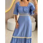 VESTIDO MIDI HELENA AZUL