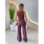 CALÇA WIDE LEG GABRIELA MARROM