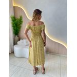 VESTIDO MIDI VIOLETA AMARELO