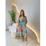 VESTIDO LONGO GIOVANA AZUL