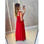VESTIDO MIDI CATARINA VERMELHO
