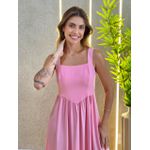 VESTIDO MIDI CATARINA ROSA
