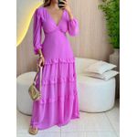 VESTIDO LONGO KETLYN FUCSIA