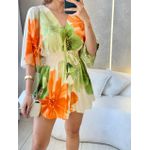 MACAQUINHO CURTO DORA VERDE/LARANJA