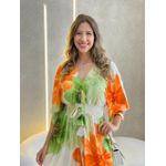 MACAQUINHO CURTO DORA VERDE/LARANJA