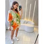 MACAQUINHO CURTO DORA VERDE/LARANJA