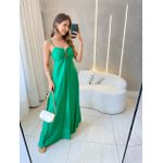 VESTIDO LONGO JULIANA VERDE BANDEIRA