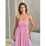 VESTIDO MIDI ANALU ROSA