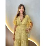 VESTIDO VALENTINA MANGA CURTA AMARELO