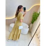 VESTIDO VALENTINA MANGA CURTA AMARELO