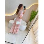 VESTIDO VALENTINA MANGA CURTA ROSE