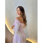 VESTIDO FERNANDA MANGA CURTA ROSA/NUDE