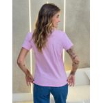 BLUSA T-SHIRT TROPICAL ROSA