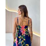 VESTIDO MIDI LAVINIA AZUL MARINHO