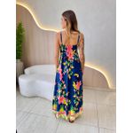 VESTIDO MIDI LAVINIA AZUL MARINHO