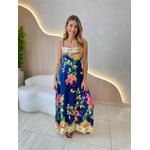 VESTIDO MIDI LAVINIA AZUL MARINHO
