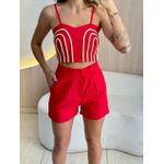 CONJUNTO SHORT ELISA VERMELHO