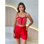 CONJUNTO SHORT ELISA VERMELHO