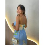 VESTIDO MIDI LARA AZUL