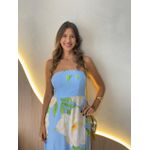 VESTIDO MIDI LARA AZUL